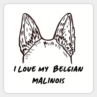 Belgian Malinois Love Magnet